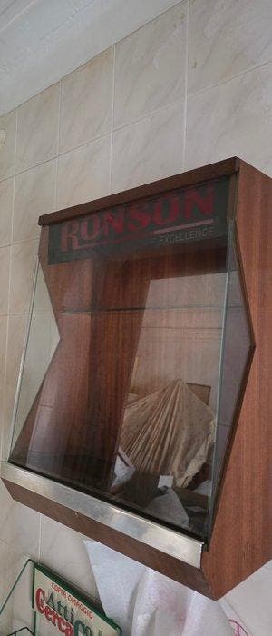 Vitrine - Bois, Verre - Vitrine vintage Ronson