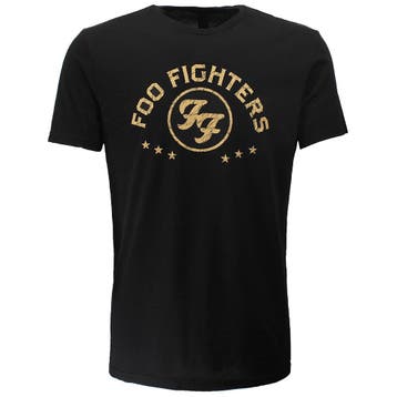 Foo Fighters Arched Stars Logo T-Shirt, Nieuw