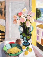 Henri Matisse (1869-1954) (after) - Les roses Safrano,, Antiquités & Art