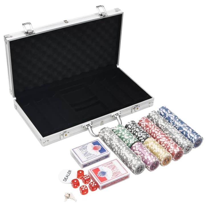 vidaXL 300-delige Pokerset 11,5 g, Hobby en Vrije tijd, Gezelschapsspellen | Kaartspellen, Nieuw, Verzenden