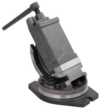 vidaXL Bankschroef met 2 assen kantelbaar 100 mm, Doe-het-zelf en Bouw, Gereedschap | Handgereedschap, Verzenden, Nieuw