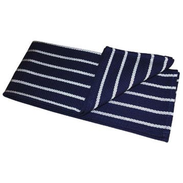 Theedoek polyester/katoen met slagersstreep blauw/wit |, Verzenden, Nieuw in verpakking