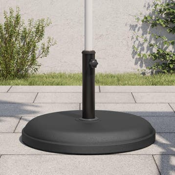 vidaXL Parasolvoet voor stokken van Ø32/35/38 mm 25 kg rond, Verzenden, Nieuw