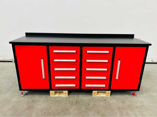 Veiling - RTE garagewerkbank 223x65x110cm, Doe-het-zelf en Bouw, Werkbanken, Nieuw