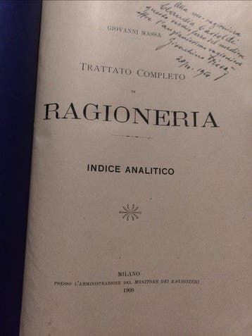 Giovanni Massa - Trattato completo di Ragioneria - 1908-1914