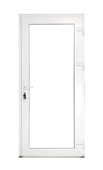 PVC Deur Premium Plus b98xh215 cm vol glas wit R, 80 tot 100 cm, 215 cm of meer, Nieuw, Ophalen of Verzenden