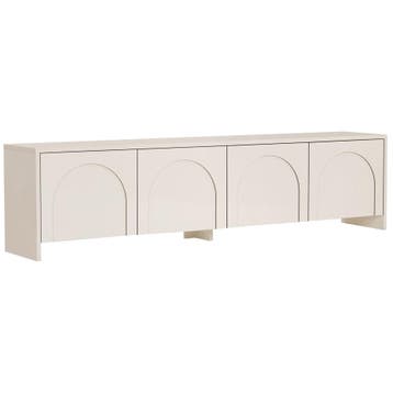 Evila Modern Cream Tv Stand, 180 Cm Wide, 45 Cm High, 32 Cm, Huis en Inrichting, Minder dan 50 cm, Verzenden, Nieuw, Scandinavisch
