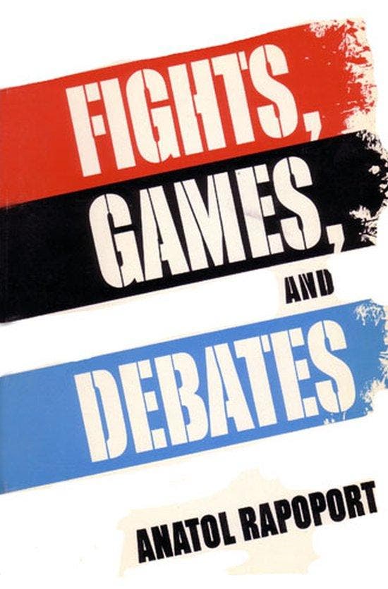 Fights, Games, and Debates 9780472087419 Anatol Rapoport, Livres, Langue | Anglais, Envoi