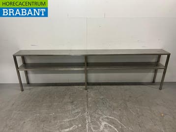 RVS Dubbele Etagere Brug 270 x 30 x 73 cm Horeca, Ophalen of Verzenden