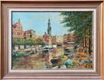 Hollandse School (XX) - Bloemenmarkt aan de Singel Amsterdam