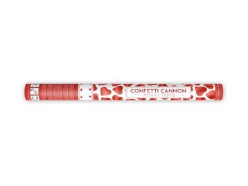 Confetti Kanon Hartjes Rood 60cm, Verzenden