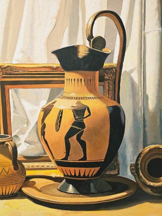 École italienne (XX) - Composizione classica, Antiquités & Art, Art | Peinture | Classique