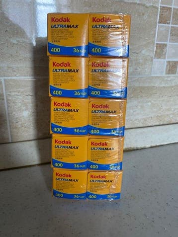 Kodak UltraMax 400 Color Negative 35mm Film - 10 Rolls (36, Nieuw