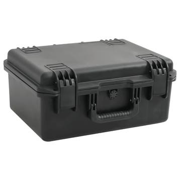 vidaXL Flightcase draagbaar 49x38x23 cm PP zwart, Audio, Tv en Foto, Foto | Cameratassen, Verzenden, Nieuw