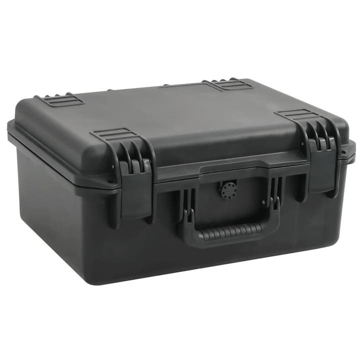 vidaXL Flightcase draagbaar 49x38x23 cm PP zwart, Audio, Tv en Foto, Foto | Cameratassen, Nieuw, Verzenden