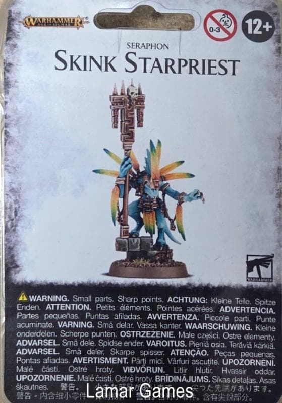 Seraphon Skink Starpriest (Warhammer Age of Sigmar nieuw), Hobby en Vrije tijd, Wargaming, Ophalen of Verzenden