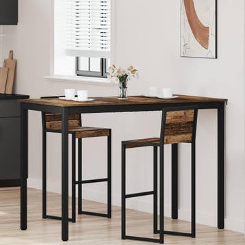 vidaXL Staande Bartafel Bewerkt hout Rechthoekig, Verzenden, Nieuw