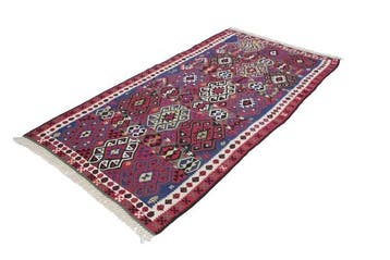 Anatolië Shahsavan Kilim Antiek van Wol - Vloerkleed - 226, Huis en Inrichting, Nieuw