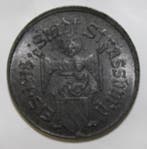 France Strasbourg (67) 10 Pfennig 1918 oorlogsgeld Stadt..., Verzenden