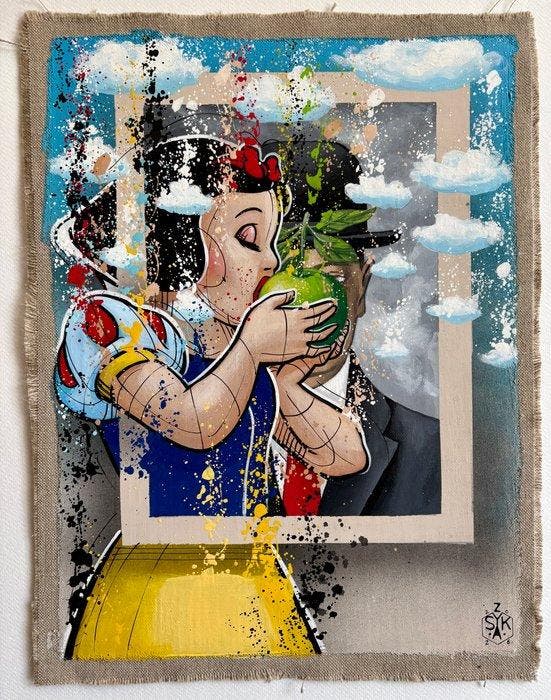 Elisée Skayzoo - La pomme verte, Antiek en Kunst, Kunst | Schilderijen | Modern
