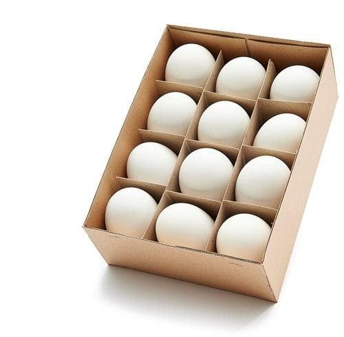Ganzeneieren xl 8 cm leeggeblazen voor decoratie doos 12, Hobby & Loisirs créatifs, Bricolage