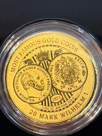 Senegal. 100 Francs 2024 20 Mark Wilhelm I. 1871, 1/500 Oz