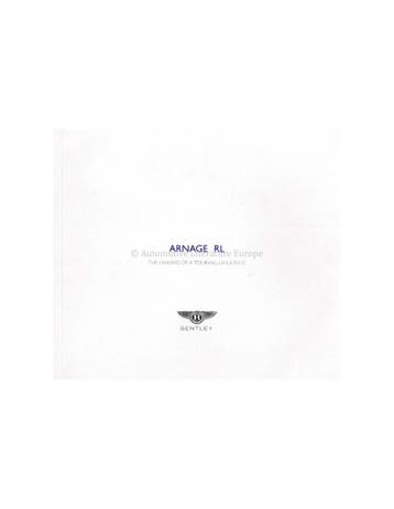2002 BENTLEY ARNAGE RL BROCHURE ENGELS, Ophalen of Verzenden, Nieuw