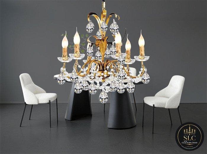 SLC Illumina - MG - Kroonluchter - Smeedijzer - Gold6L, Antiek en Kunst, Kunst | Designobjecten