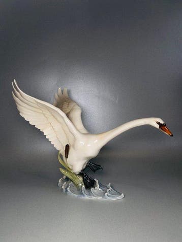 Hutschenreuther - Beeldje - Swan - Porselein