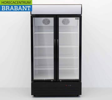 HCB Dubbeldeurs glasdeurkoeling Koelkast Drankkoelkast, Ophalen of Verzenden