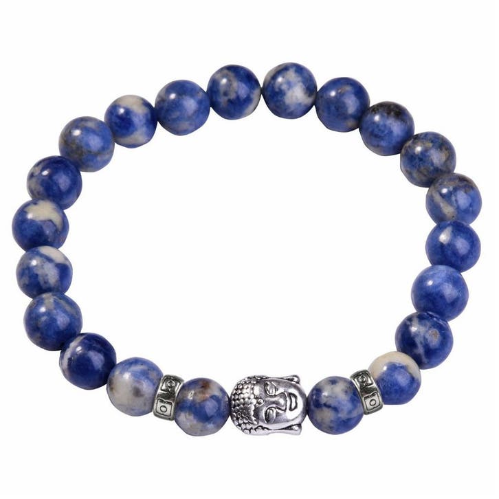 Fako Bijoux - Buddha Armband - Deluxe - Blauw, Handtassen en Accessoires, Armbanden, Verzenden