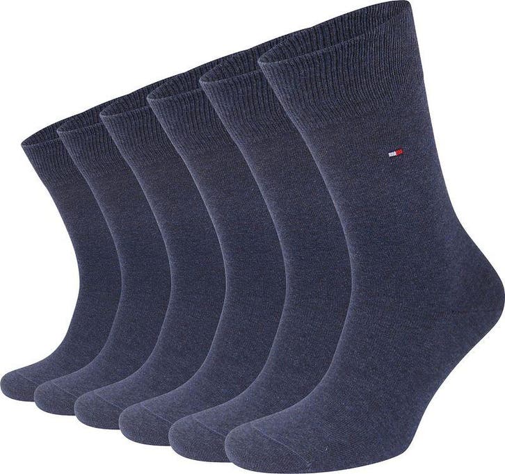 Tommy Hilfiger Classic 6-Pack Sokken Blauw maat 47-49 Heren, Vêtements | Hommes, Chaussettes & Bas, Envoi
