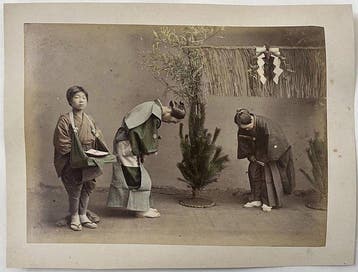 Kusakabe Kimbei (attr.) - Japan: Japanese New Years, Antiek en Kunst