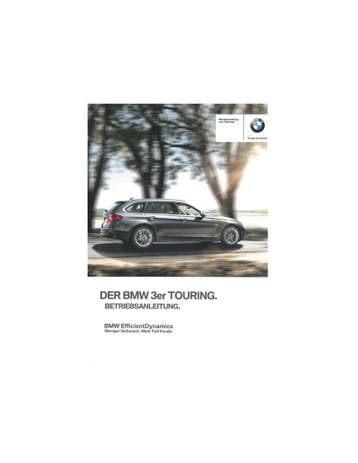 2012 BMW 3 SERIE TOURING INSTRUCTIEBOEKJE DUITS, Ophalen of Verzenden