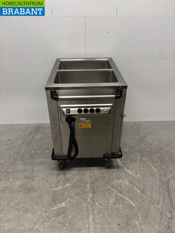RVS Rieber Verrijdbare Bain-marie 2 x 1/1 GN met, Ophalen of Verzenden, Nieuw in verpakking