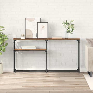 vidaXL Consoltabel Oud Hout 145 x 22,5 x 75 cm Bewerkt hout, Verzenden, Nieuw