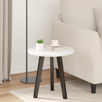 vidaXL Tafelblad Ø 40 x 1,5 cm Rond Bewerkt hout Hoogglans, Huis en Inrichting, Verzenden, Nieuw