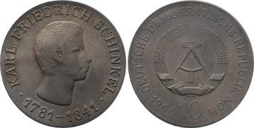 10 Mark 1966 Gedenkmunten duitse Demokratische Republik, Postzegels en Munten, Verzenden, België