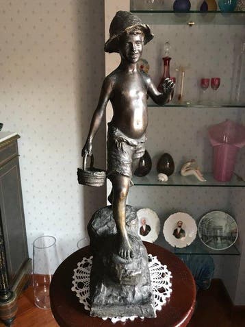 Dal modello di Giovanni de Martino - sculptuur, Ragazzo - 48