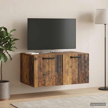 vidaXL Wandmontage TV-kast Oud hout 59,5 x 41 x 30 cm, Verzenden, Nieuw