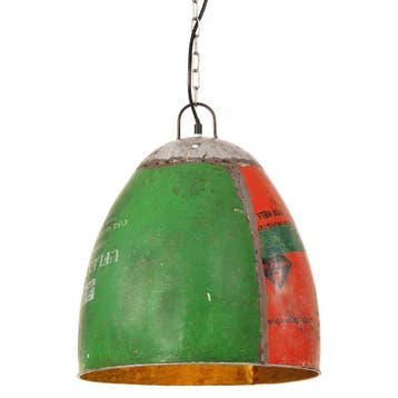 vidaXL Hanglamp industrieel rond 25 W E27 42 cm meerkleurig, Verzenden, Nieuw