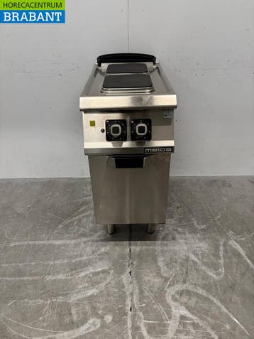 Cuisinière électrique Metos en acier inoxydable, 2 feux, 40, Verzenden