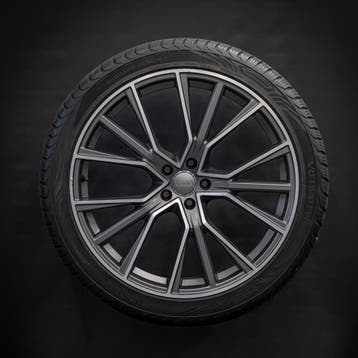 Audi Q7 / E-tron 22 inch Velgen Winterbanden, Gebruikt, 285 mm, Banden en Velgen, Overige maten