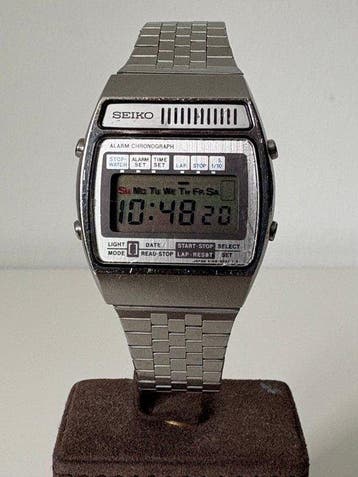 Seiko - A158-5050 - Vintage LCD Chronograph - Originele band