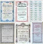 diverse landen. 32 Mooie unieke Spoorwegaandelen (1868-1963)