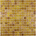 Wand & Vloer Mozaïek Tegels Factory Glas Bruingoud - Matj.., Doe-het-zelf en Bouw, Tegels, Nieuw, Ophalen of Verzenden, 20 tot 40 cm
