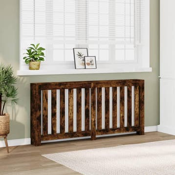 vidaXL Radiatorombouw 175x20x82 cm bewerkt hout gerookt, Doe-het-zelf en Bouw, Verwarming en Radiatoren, Verzenden, Nieuw