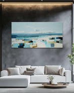 Clelia - Azure Drift Abstract