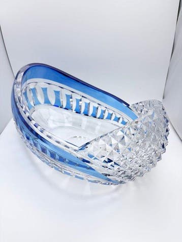 Val Saint Lambert - Saladier - Cristal, verre de cristal -
