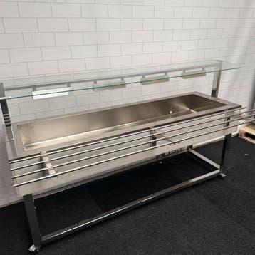 Ongebruikt - Afinox verwarmd buffet 6x 1/1 gn bain marie, Zakelijke goederen, Ophalen of Verzenden, Nieuw zonder verpakking, Transport en Opslag